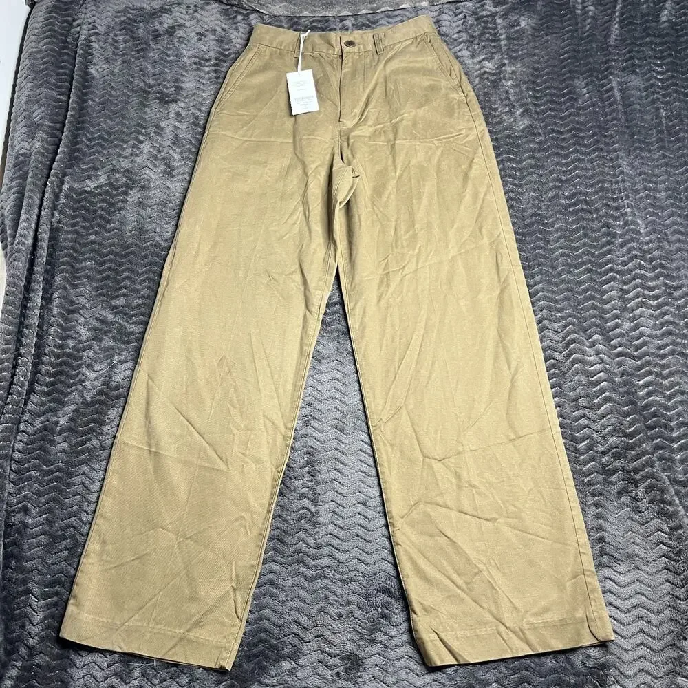 Buck Mason Bronze Brown Ever Twill Straigh leg size 25 NWT